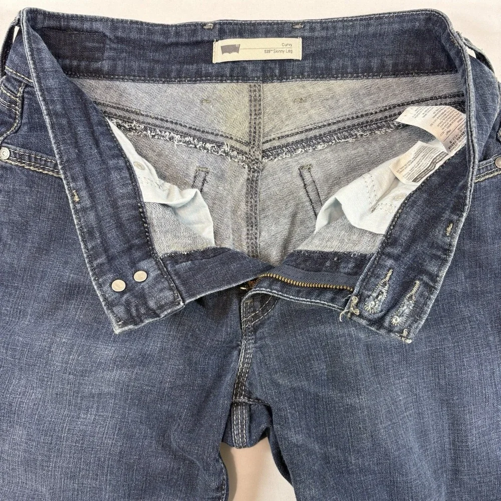 Levis 529 Curvy Skinny Jeans Womens 30x32‎ Dark Wash Stretch Modern Casual